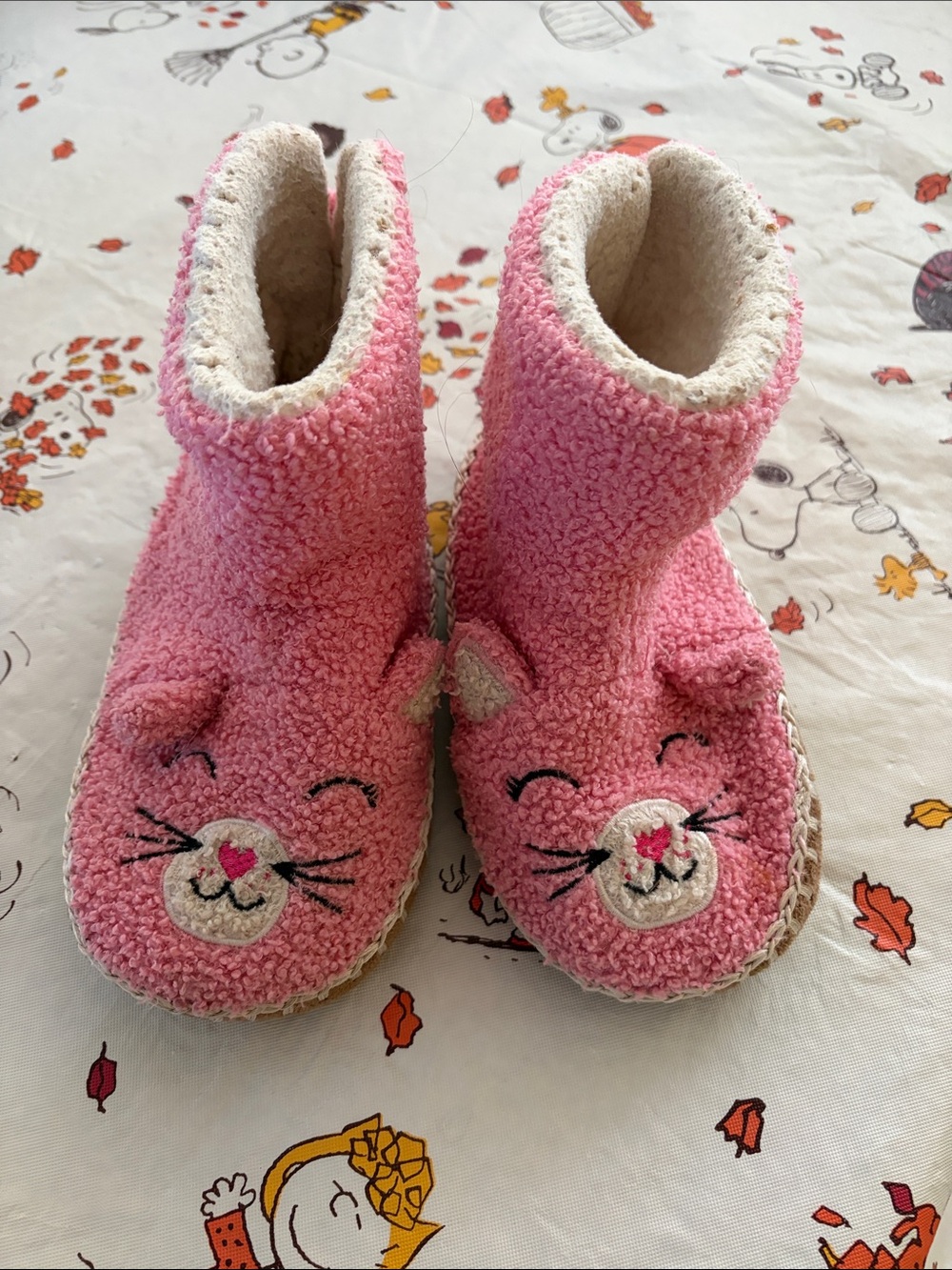 Hanna Andersson cat slippers girls 13 1